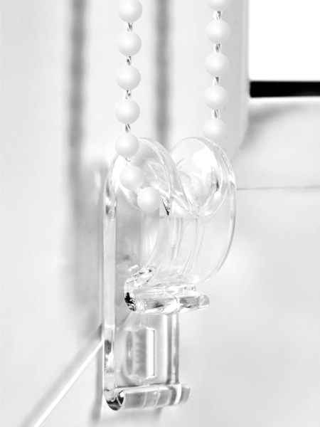 Doppelrollo Klemmfix ohne Bohren 50x130 cm Weiß Duo Rollo Klemmrollo Sonnenschutzrollo Fensterrollo für Fenster & Türen Zebrarollo Seitenzugrollo Bild 4