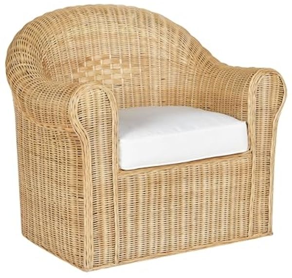 Beliani 'LIVADEIA' Garten Sessel, Rattan Natürlich