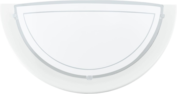 Eglo 83154 Wandleuchte PLANET 1 E27 max. 1X40W Stahl weiss, Glas lackiert klar L:29cm H:14,5cm dimmbar