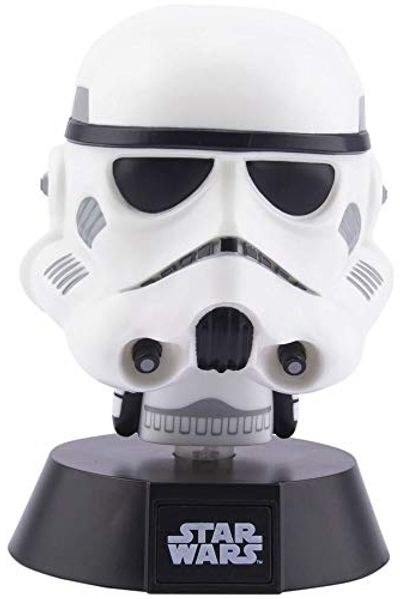 Paladone Star Wars Stormtrooper 3D Icon Light BDP | Offiziell lizenziertes Sammlerstück | Geschenk für Disney-Fans | helles Nachtlicht 10 cm hoch | angetrieben durch 2 x AAA-Batterien, weiß