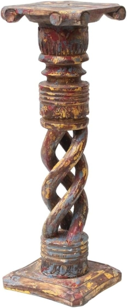 Oriental Galerie Blumenhocker Gedrehte Säule Antik Bunt 60 cm klein (1 St)