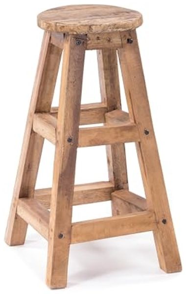 DESIGN DELIGHTS Barhocker BARHOCKER "JACK", 70 cm, Altholz massiv Holz, Holz Sitzhocker