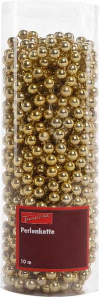 TrendLine Perlenkette bruchfest, langlebig 10 m gold