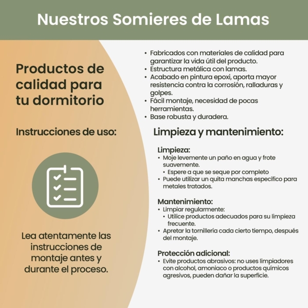 Homey Verstärkter Lattenrost mit breiten Lamellen, geräuschhemmend, Struktur 40x30 mm, ohne Beine, stark und robust, 150x200 cm Bild 5