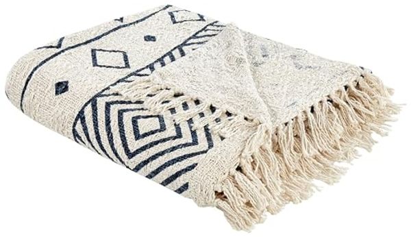 Kuscheldecke NAJUY Baumwolle 200 x 220 cm Beige