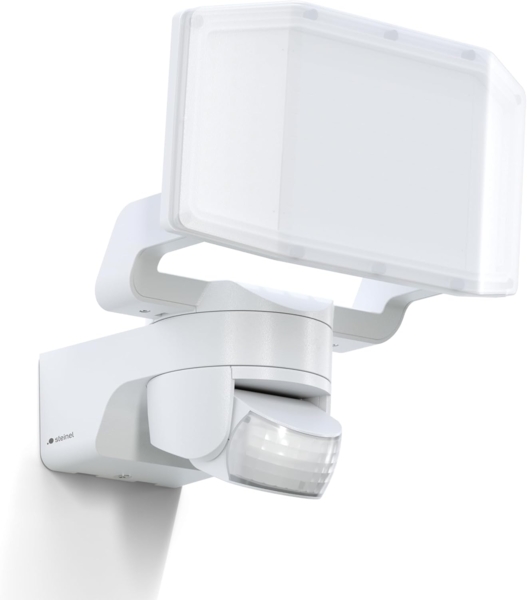 Steinel LED Strahler XLED Protect, LED Panel voll schwenkbar, weiß, Mit Bewegungsmelder