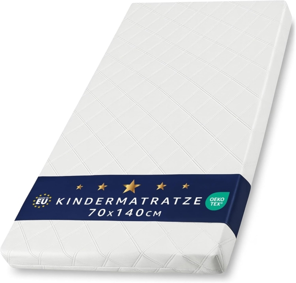 Totsy Baby Babymatratze Reisebett Matratze 140 x 70 x 9 cm Reisematratze für Babybett Schaumstoffmatratze Kindermatratze