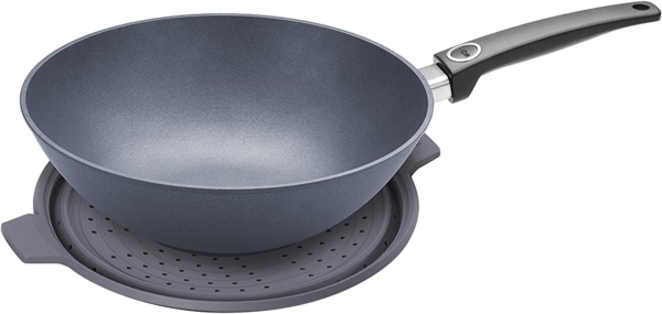 WOLL Spritzschutz multifunktional Ø 24-28 cm Silikon Alle Herdarten Spülmaschinen‑ & Backofenfest bis 260 °C Bild 3