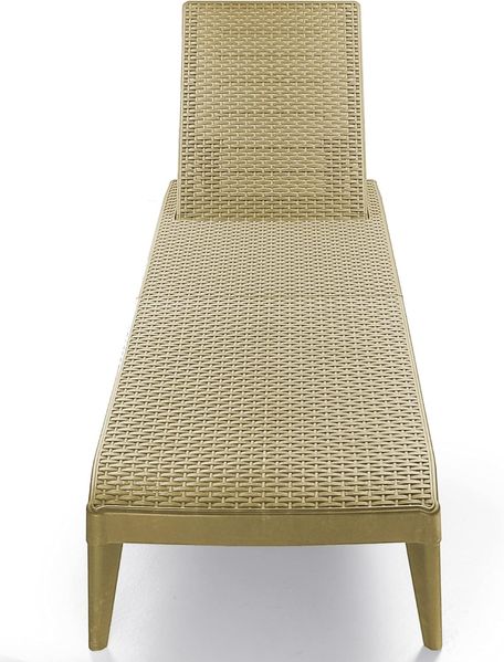 ONDIS24 Gartenliege Numana Sonnenliege mit 4-fach verstellbarer Rückenlehne, in Rattan-Optik, UV-beständig, witterungsbeständig, wetterfest Bild 5