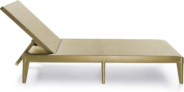 ONDIS24 Gartenliege Numana Sonnenliege mit 4-fach verstellbarer Rückenlehne, in Rattan-Optik, UV-beständig, witterungsbeständig, wetterfest Bild 3