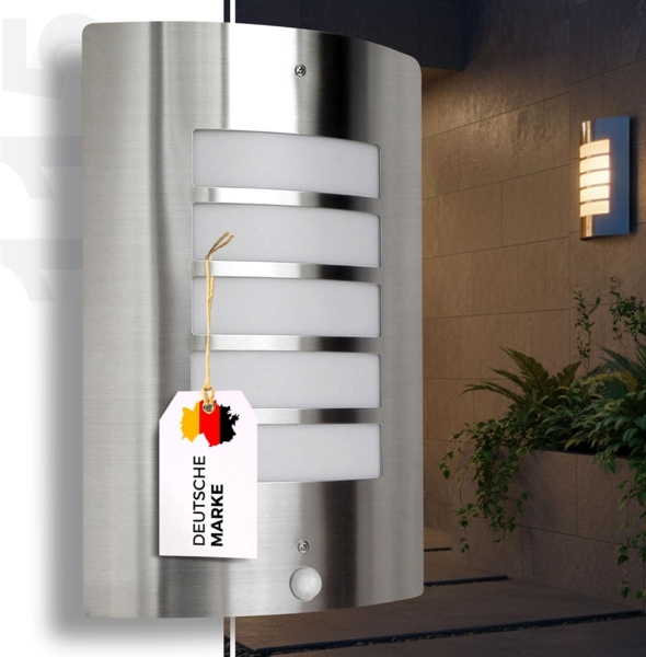 Maxkomfort Außen-Wandleuchte 115A, mit Bewegungsmelder, ohne Leuchtmittel, Außenwandleuchte