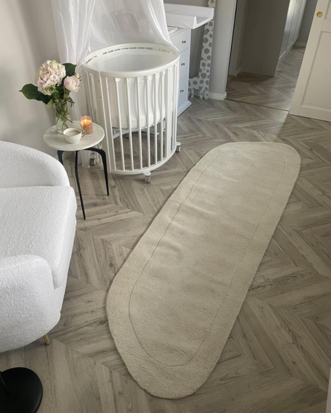 Teppich Viskose hellbeige 80 x 250 cm Kurzflor BERANI Bild 7