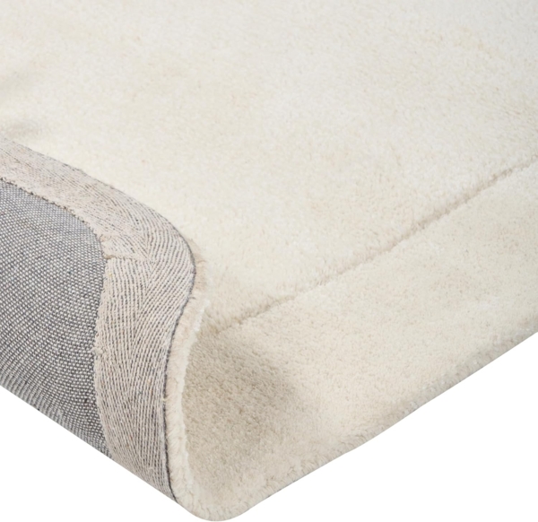 Teppich Viskose hellbeige 80 x 250 cm Kurzflor BERANI Bild 5