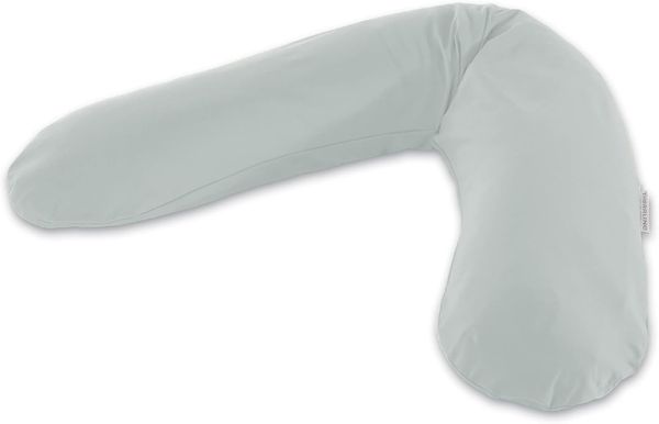 Theraline Stillkissen 190cm inkl. Bezug Grau Mikroperlenfüllung