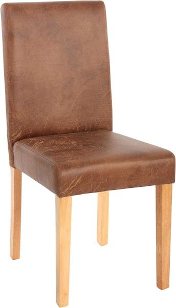 6er-Set Esszimmerstuhl Stuhl Küchenstuhl Littau ~ Textil, Wildlederimitat, helle Beine Bild 5