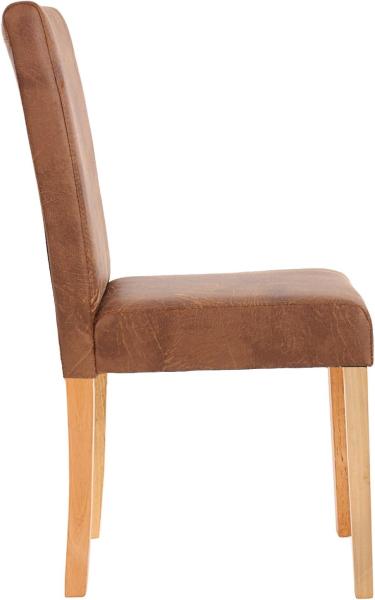 6er-Set Esszimmerstuhl Stuhl Küchenstuhl Littau ~ Textil, Wildlederimitat, helle Beine Bild 6