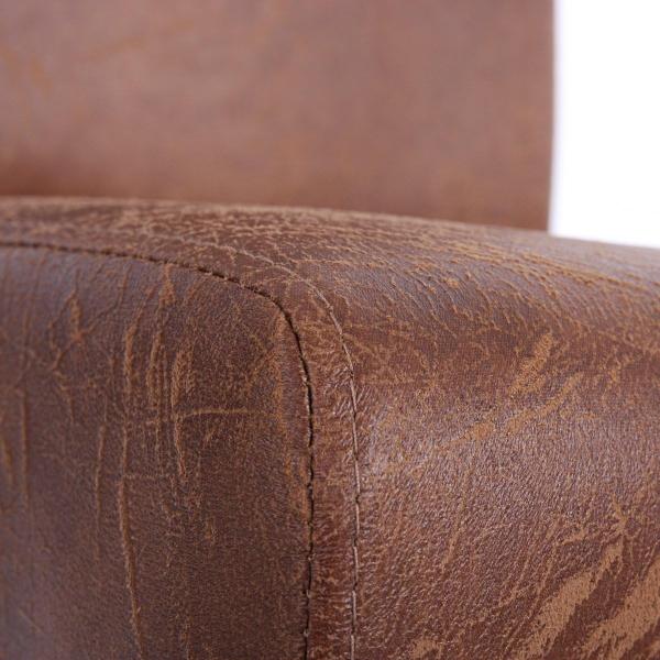 6er-Set Esszimmerstuhl Stuhl Küchenstuhl Littau ~ Textil, Wildlederimitat, helle Beine Bild 8