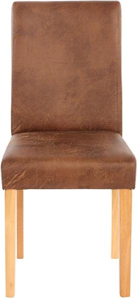 6er-Set Esszimmerstuhl Stuhl Küchenstuhl Littau ~ Textil, Wildlederimitat, helle Beine Bild 4