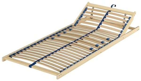 Erst-Holz 70.32-08-190 FV Federholzrahmen Lattenrost 80x190 cm Kopfteil verstellbar