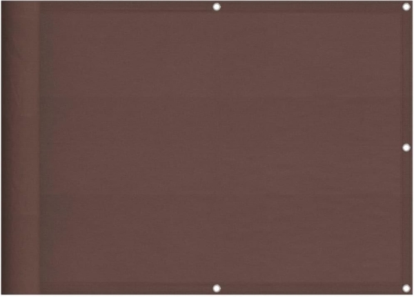vidaXL Balkon-Sichtschutz Braun 75x700 cm 100 % Polyester-Oxford 4000382