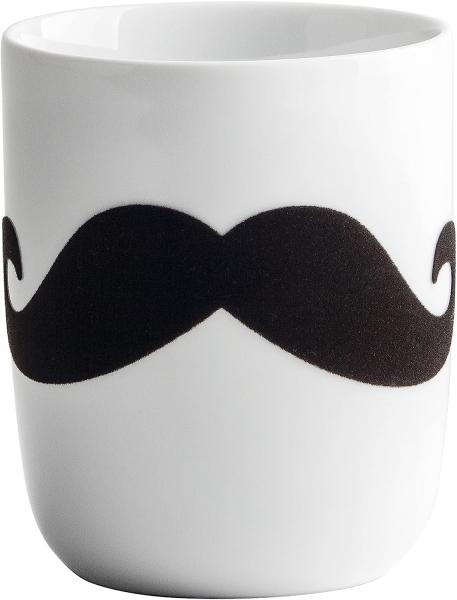 Becher 0,35 l touch! Pronto Statement Mugs touch! Schwarz Moustache Kahla Becher - Mikrowelle geeignet, Spülmaschinenfest