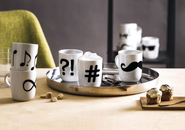 Becher 0,35 l touch! Pronto Statement Mugs touch! Schwarz Moustache Kahla Becher - Mikrowelle geeignet, Spülmaschinenfest Bild 6