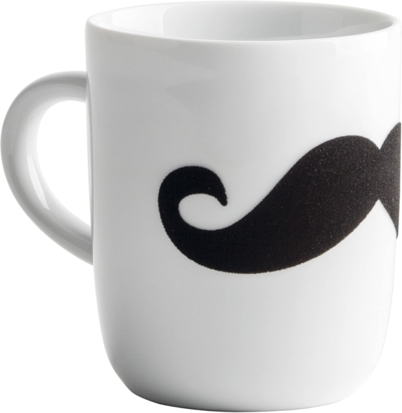 Becher 0,35 l touch! Pronto Statement Mugs touch! Schwarz Moustache Kahla Becher - Mikrowelle geeignet, Spülmaschinenfest Bild 3