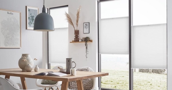 Plisseerollo ohne Bohren Klemmfix 55x130 cm(BxH) Grün Jalousie Sonnenschutz Easyfix Faltrollo Lichtdurchlässig Rollo für Fenster & Tür Bild 8