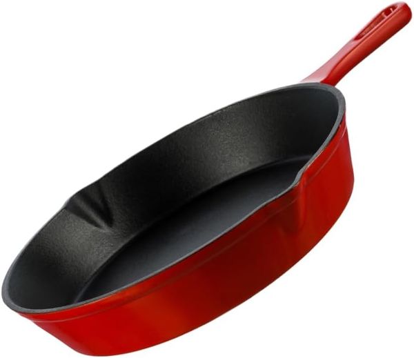 Grand Feu Bratpfanne aus emailliertem Gusseisen 25 cm rot