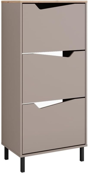 Schuhkipper Marelle Greige/Artisan 60 x 129.5 cm mit 3 Fächern Vicco