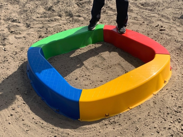 \"Buri Premium Sandkasten aus Kunststoff in verschiedenen Farben 150 x 150 x 20 cm Made in Germany rot\" Bild 2