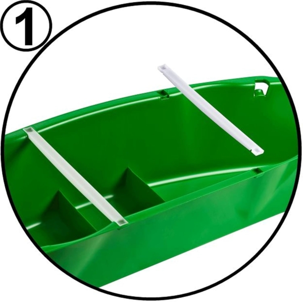 \"Buri Premium Sandkasten aus Kunststoff in verschiedenen Farben 150 x 150 x 20 cm Made in Germany rot\" Bild 5