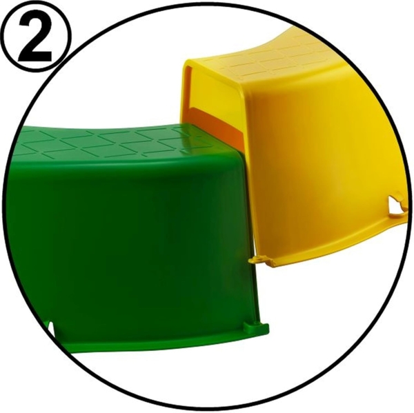 \"Buri Premium Sandkasten aus Kunststoff in verschiedenen Farben 150 x 150 x 20 cm Made in Germany rot\" Bild 6