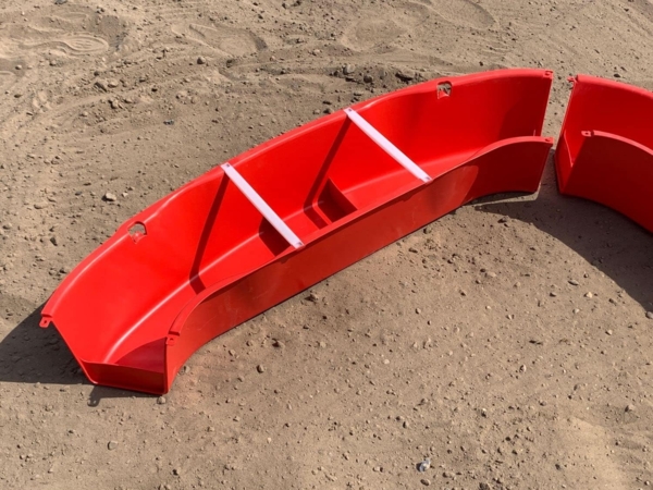 \"Buri Premium Sandkasten aus Kunststoff in verschiedenen Farben 150 x 150 x 20 cm Made in Germany rot\" Bild 4