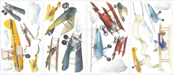 RoomMates® Wandsticker - Vintage Flugzeug