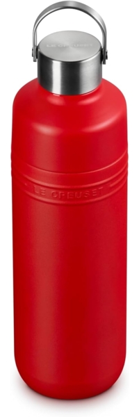 Le Creuset Trinkflasche 1L Kirschrot Edelstahl