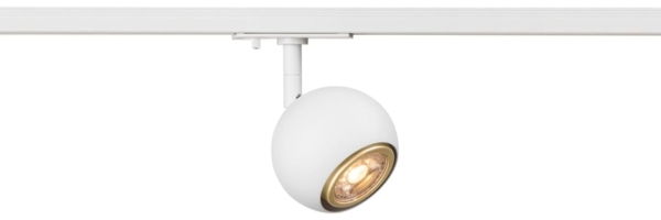 SLV LIGHT EYE® 90, 1~ Spot, rund, GU10, 1x max. 6W, matt weiß - Leuchten mit 1 Phasen Adapter