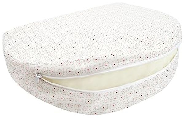 Chicco Boppy Wedge Schwangerschaftskissen, kompakt, maschinenwaschbar, Unterstützung für Bauch, Beine, Hüften und Rücken, für alle Phasen der Schwangerschaft, helle Farbe (Spiral)