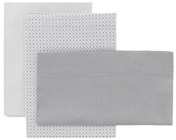 Cambrass - 3- Teiliges Set Für Babybett 120 x 180 x 1 cm Essentia Grau