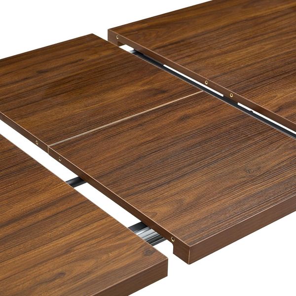 IDIMEX Esstisch NERI, Esszimmertisch 140-180 x 80 cm ausziehbar aus MDF Nussbaum Finish Bild 6