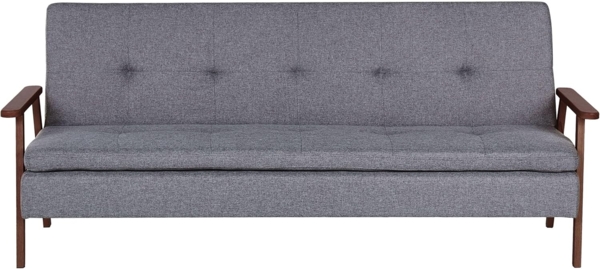 Schlafsofa 3-Sitzer TJORN Stoff Grau