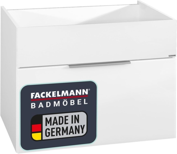Fackelmann KARA Waschbeckenunterschrank 80 cm, Weiß, 1 Schublade