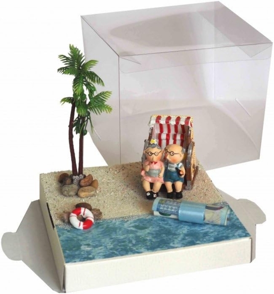 ZauberDeko Geschenkbox Geldgeschenk Oma Opa Urlaub Geburtstag Goldhochzeit Silberhochzeit
