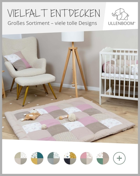 ULLENBOOM ® Wickelauflagenbezug 75x85 cm Märchenwald (Made in EU) - abnehmbarer Bezug für Wickelauflage 85x75, Baby Überzug für Wickelunterlage aus Baumwolle, Wickelbezug für Wickeltisch Bild 8