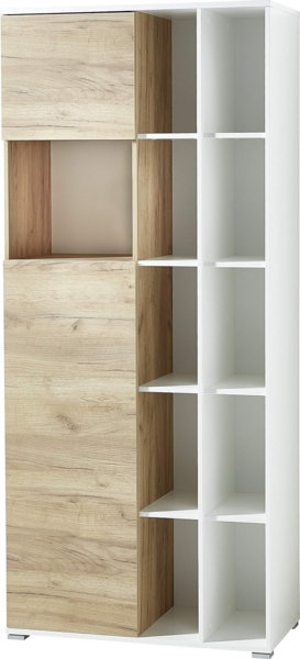 Germania 4-TLG. Büromöbel-Set 8057-513 GW-Lioni, inklusive Schreibtisch und DREI Aktenschränke, im Dekor Weiß/Navarra-Eiche-Nb. Bild 7