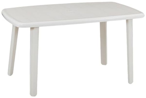 greemotion Esstisch Gartentisch Campingtisch Cayman 137x72 x H85 cm weiß