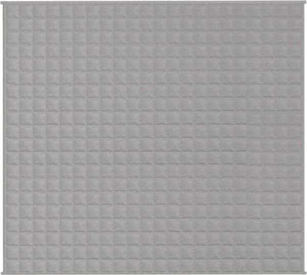 vidaXL Gewichtsdecke Stoff, 1 x Gewichtsdecke, Hellgrau, 200x220 cm, Baumwolle, 13 kg Bild 6