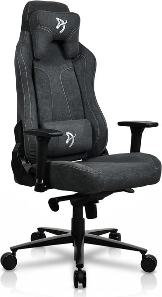 Arozzi Vernazza Soft Fabric Gamingstuhl, Stoff, dunkelgrau