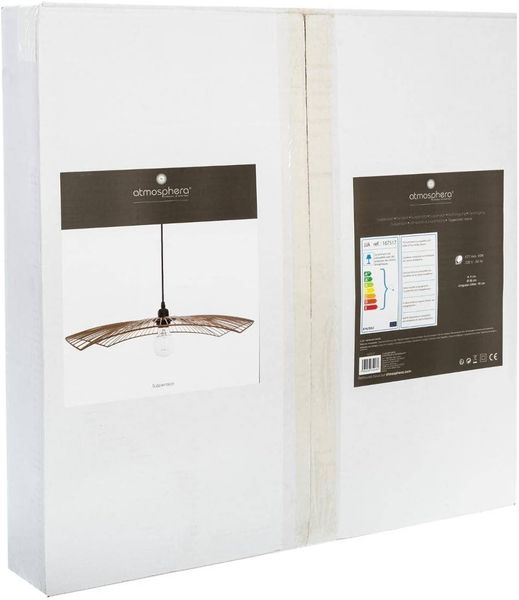Hängeleuchte, Metall, kabelgebunden, Ockerfarben, Durchmesser 58 cm - Atmosphera Bild 2