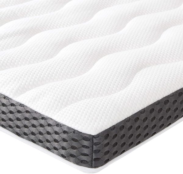 Amazon Basics Comfort Memory Foam Topper weiß 90 x 190 x 7 cm